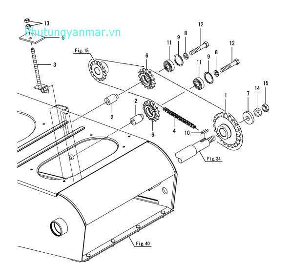 Truyền động cấp lúa số 2